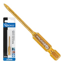 Wiertło do szkła i ceramiki HEX 3mm (500)