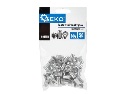 Zestaw nitonakrętek aluminiowych M4 0.5-2.0 50szt (200)