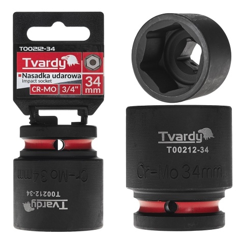 Nasadka udarowa 3/4" 6-kąt 34mm CR-MO (4/20)