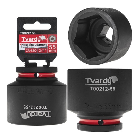 Nasadka udarowa 3/4" 6-kąt 55mm CR-MO (4/16)