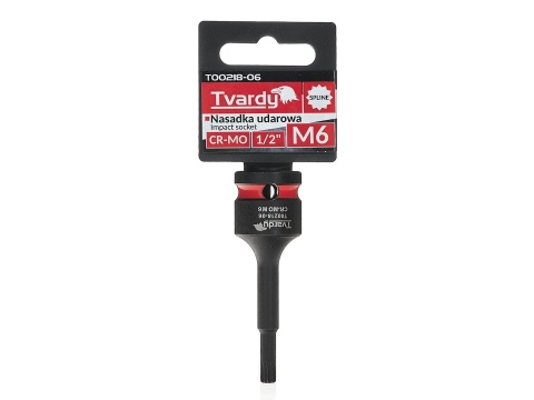 Nasadka udarowa SPLINE 1/2" M6 CR-MO (10/100)
