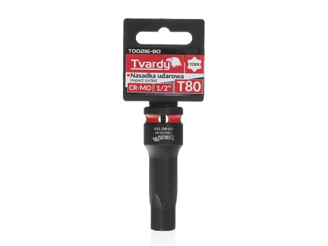 Nasadka udarowa TORX 1/2" T80 CR-MO (8/80)