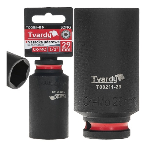 Nasadka udarowa długa 1/2" 6-kąt 29mm CR-MO (6/36)