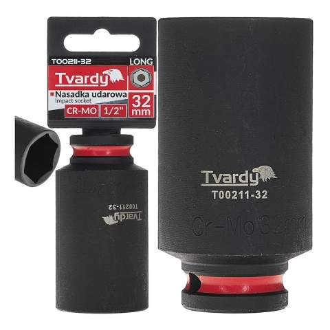 Nasadka udarowa długa 1/2" 6-kąt 32mm CR-MO (6/36)
