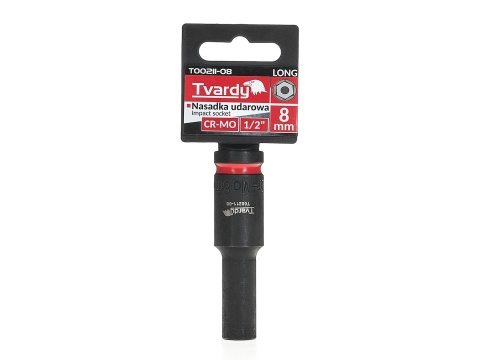 Nasadka udarowa długa 1/2" 6-kąt 8mm CR-MO (6/72)