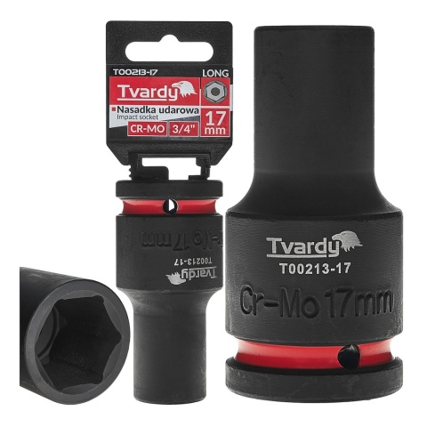 Nasadka udarowa długa 3/4" 6-kąt 17mm CR-MO (1/20)