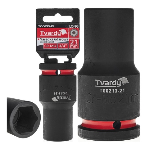 Nasadka udarowa długa 3/4" 6-kąt 21mm CR-MO (1/20)