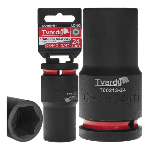 Nasadka udarowa długa 3/4" 6-kąt 24mm CR-MO (1/20)