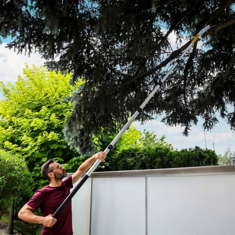 Piła z hakiem 36cm na trzonku teleskopowym 5,5m SK5 (10)