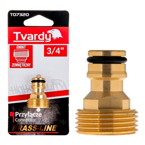 Przyłącze z gwintem zewnętrznym 3/4" BRASS-LINE (10/80)