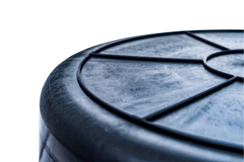 Wiadro budowlane 12L czarne Z LEJKIEM