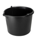 Wiadro budowlane 16L czarne Z LEJKIEM