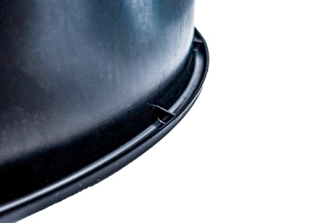 Wiadro budowlane 16L czarne Z LEJKIEM