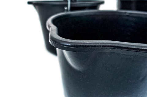 Wiadro budowlane 20L czarne Z LEJKIEM