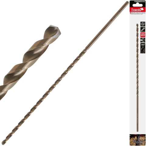 Wiertło złote do metalu długie 6.0 x 330mm HSS DIN1869 (50/100/200)