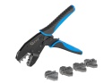 Zaciskarka do końcówek konektorowych kabli + kpl. 5 matryc (5)