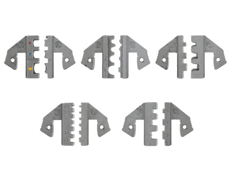 Zaciskarka do końcówek konektorowych kabli + kpl. 5 matryc (5)