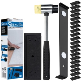 Zestaw do układania paneli podłogowych - młotek, łyżka i kliny 23el. (12)