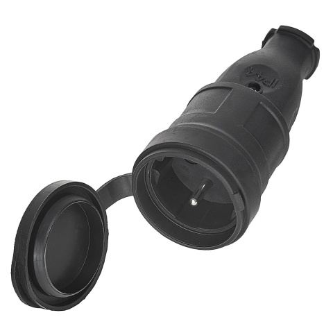 Gniazdo gumowe z klapką 16A IP44 (120)