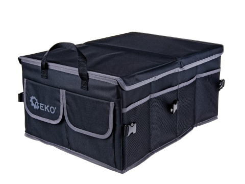 Organizer - torba usztywniona do bagażnika samochodowego z przegródkami i pokrywą (8)