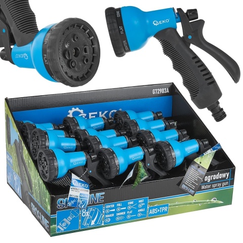 Pistolet ogrodowy 8-funkcji SKY-LINE - kartonik wystawowy (12/24)