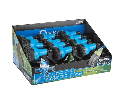 Pistolet ogrodowy 8-funkcji SKY-LINE - kartonik wystawowy (12/24)