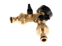 Rozdzielacz 2-drożny na kran GW3/4" x 2 GZ3/4" z zaworami i szybkozłączami (10/60)