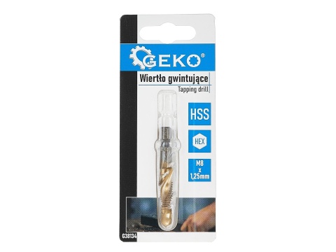 Wiertło gwintujące HSS M8 x 1,25mm HEX (50/250)