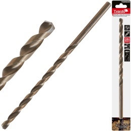 Wiertło złote do metalu długie 10.0 x 265mm HSS DIN1869 (25/100)