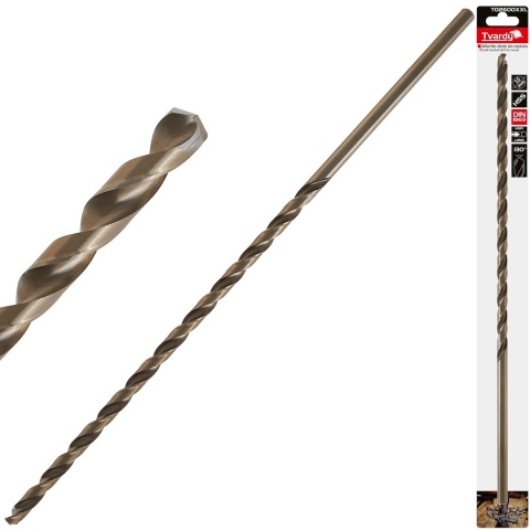 Wiertło złote do metalu długie 10.0 x 430mm HSS DIN1869 (25/100)