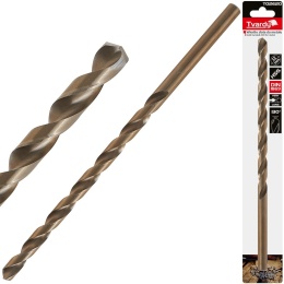 Wiertło złote do metalu długie 12.0 x 295mm HSS DIN1869 (25/100)