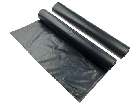 Worki na śmieci z USZAMI BARDZO MOCNE 160L (rolka 10szt) - czarne