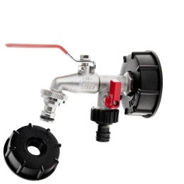 Zestaw - IBC nakrętka S60x6 + kran 1/2