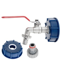 Zestaw - IBC nakrętka S60x6 + kran 1/2