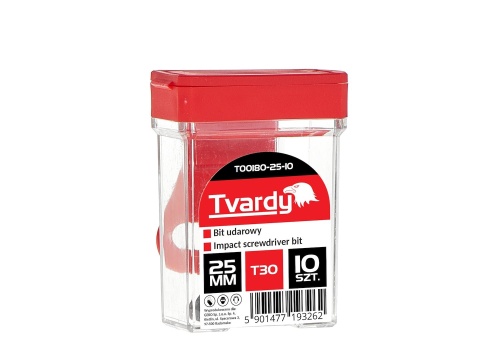 Bit udarowy T30 25mm S2 - box (10/100/1200)