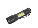 Latarka mini - taktyczna LED COB 10W 500mAh 500lm IPX5 - kartonik wystawowy (12/96)