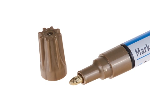 Marker olejowy permanentny złoty - kartonik wystawowy (24/480)