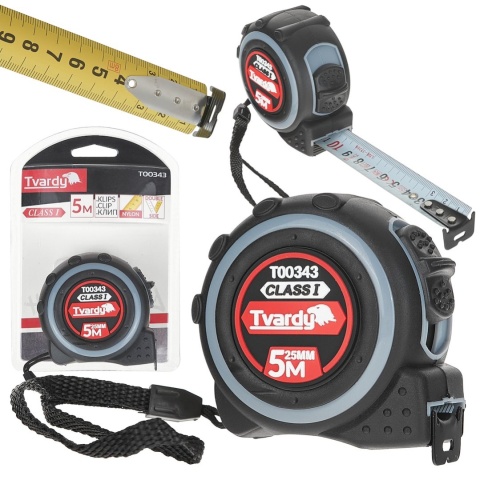 Miara zwijana nylon dwustronna 5m/25mm KLASA I (6/60)