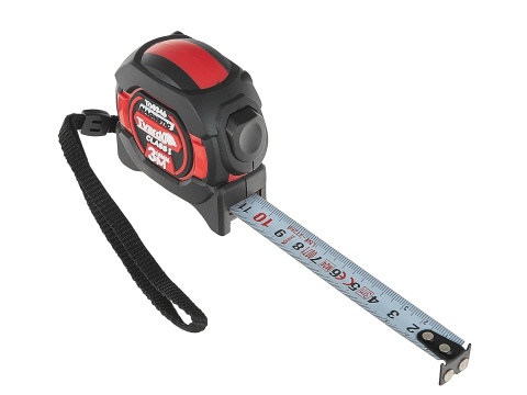 Miara zwijana nylon dwustronna z magnesem i autostopem 3m/16mm KLASA I - kartonik wystawowy (12/120)