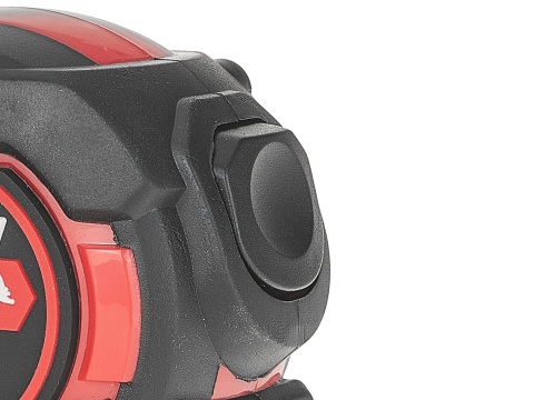 Miara zwijana nylon dwustronna z magnesem i autostopem 5m/25mm KLASA I - kartonik wystawowy (6/60)