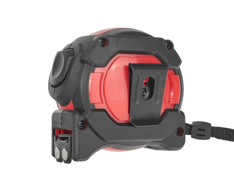 Miara zwijana nylon dwustronna z magnesem i autostopem 5m/25mm KLASA I - kartonik wystawowy (6/60)