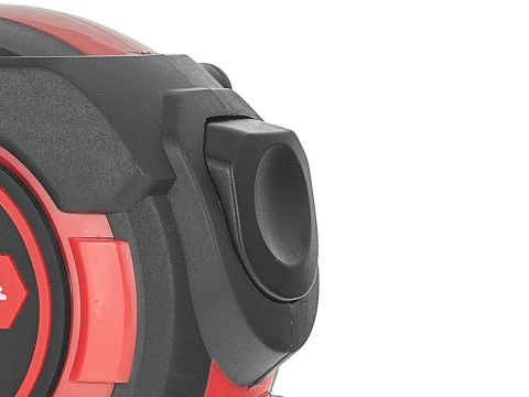 Miara zwijana nylon dwustronna z magnesem i autostopem 8m/25mm KLASA I - kartonik wystawowy (6/60)