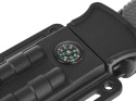 Nóż taktyczny 275/135mm z kaburą BLACK SURVIVAL SERIES (6/24)