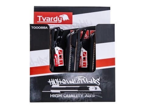 Nożyk do tapet 125x25x0.7mm SK2H TVARDY - kartonik wystawowy (9/54)