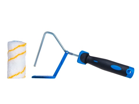 Wałek malarski z rączką 2K do malowania odcięć - poliakryl 10cm 30mm fi-6mm (50)