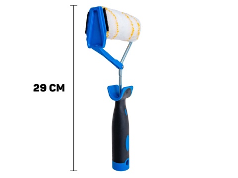 Wałek malarski z rączką 2K do malowania odcięć - poliakryl 10cm 30mm fi-6mm (50)