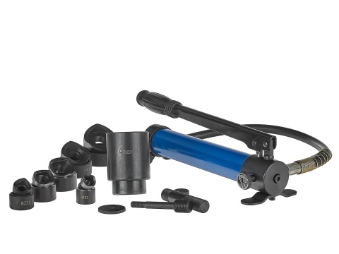 Wycinak hydrauliczny otworów w blachach 22-60mm 10T (1)