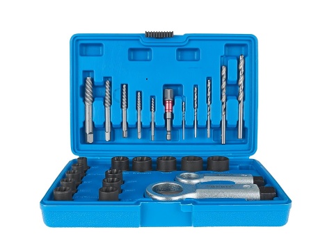 Wykrętaki do zerwanych śrub, nakrętek i szpilek 26el.(10)