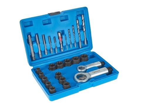 Wykrętaki do zerwanych śrub, nakrętek i szpilek 26el.(10)