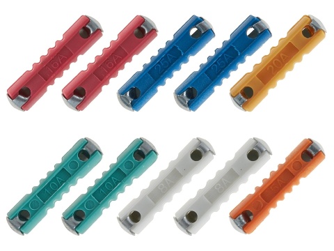 Zestaw bezpieczników cylindrycznych 10el. (1200)